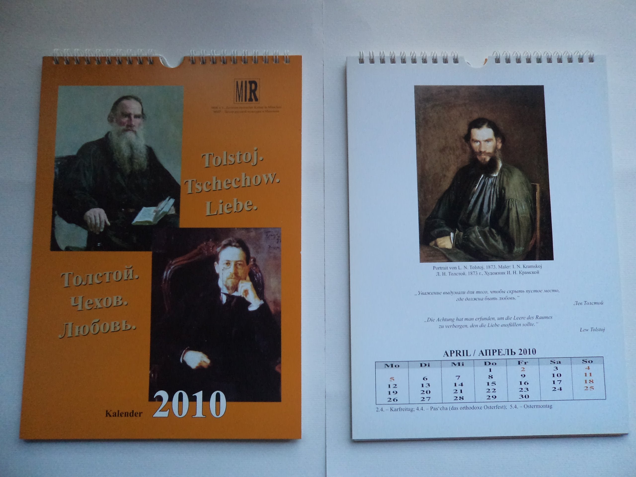 Tolstoj. Tschechow. Liebe. Jubiläumskalender 2010 Calendars
