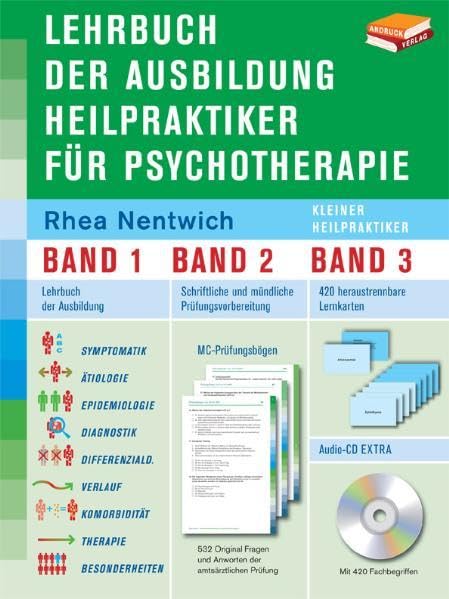 Lehrbuch der Ausbildung Heilpraktiker: 3 Bände: Lehrbuch der Ausbildung; Schriftliche und mündliche Prüfungsvorbereitung; 420 heraustrennbare Lernkarten Medicine