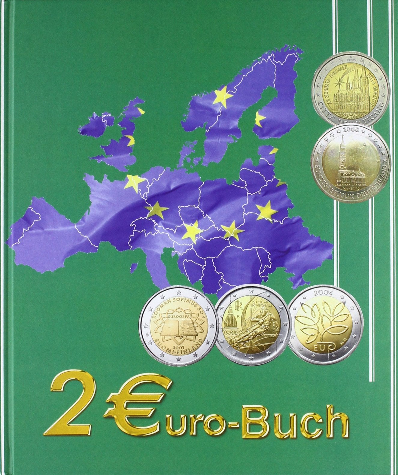 2 Euro Sammelbuch mit 2 Euro Sammelalbum Books