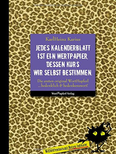 Jedes Kalenderblatt ist ein Wertpapier, dessen Kurs wir selbst bestimmen. book