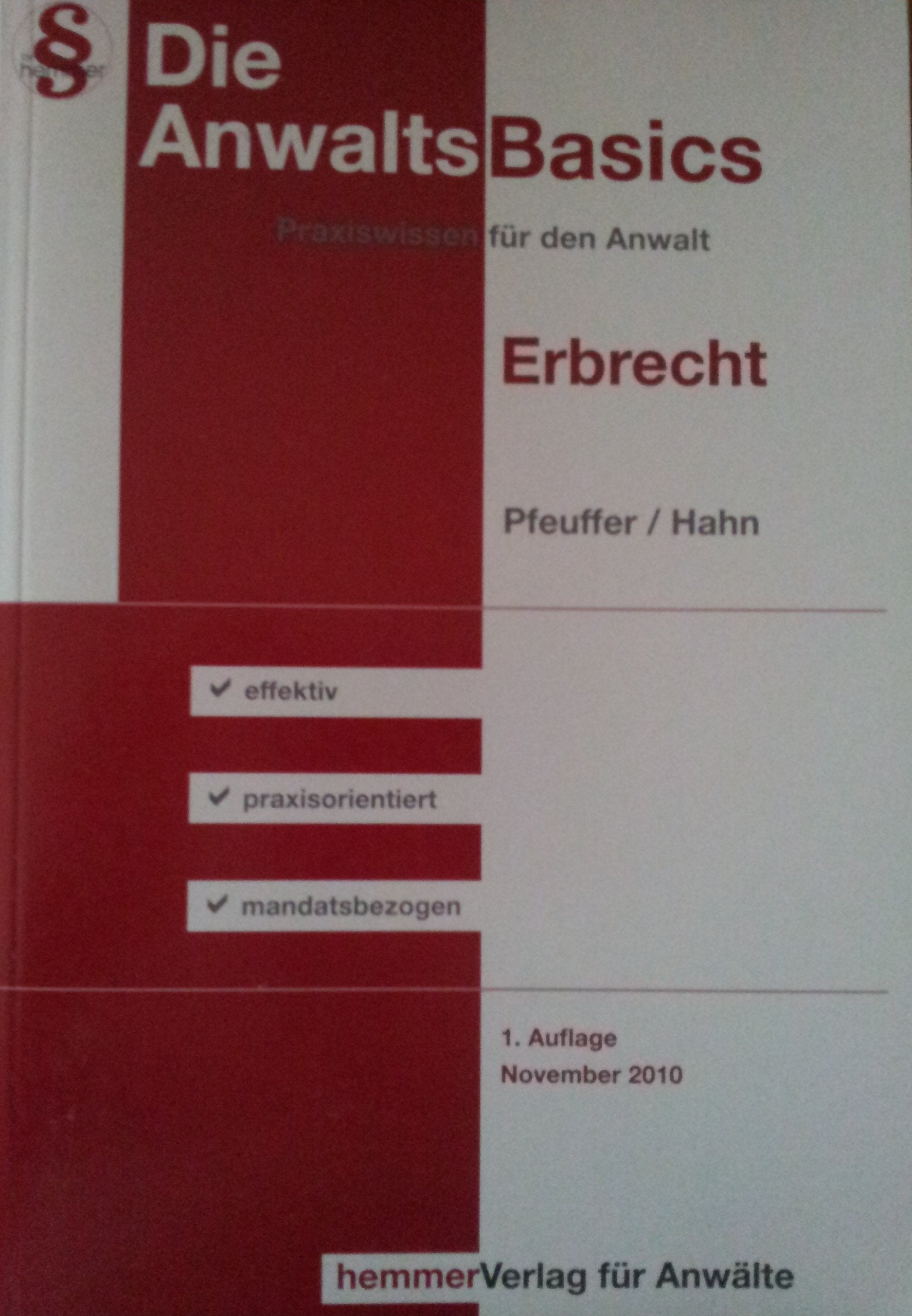 AnwaltsBasics Erbrecht Law