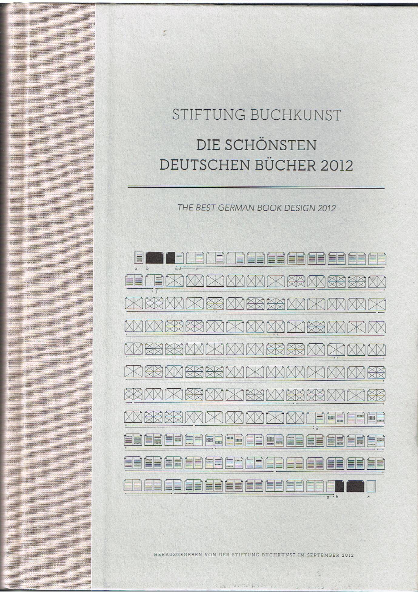 Die schönsten deutschen Bücher 2012. The Best German Book Design 2012 book