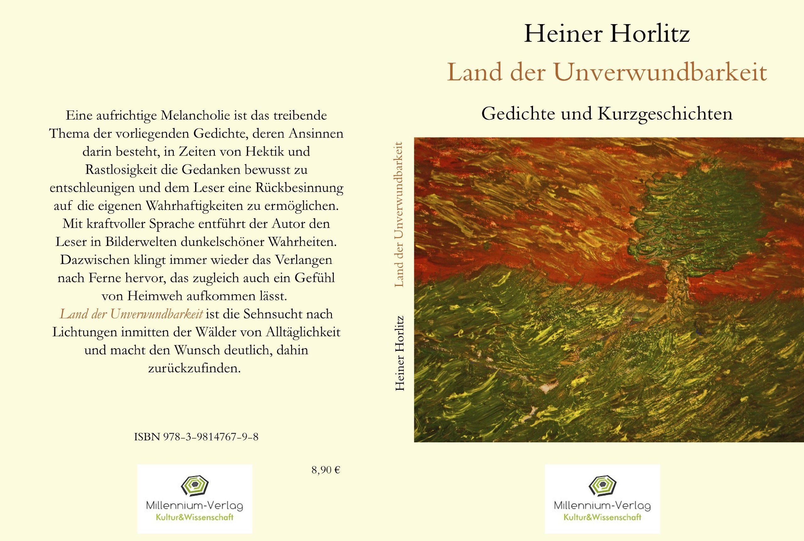 Land der Unverwundbarkeit: Gedichte und Kurzgeschichten - Horlitz, Heiner book