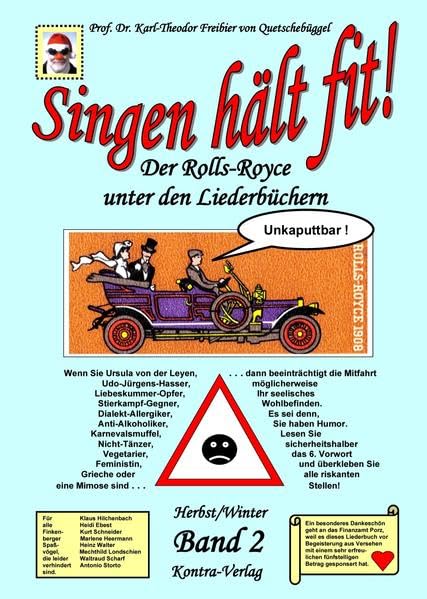 Singen hält fit! (Band 2 Herbst / Winter) Achtung❗Kostenloser Download unter kontra-verlag.de❗: Der Rolls-Royce unter den Liederbüchern Sheet Music
