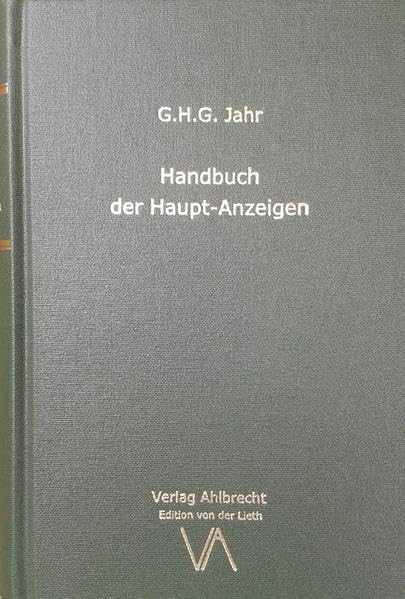 Handbuch der Haupt-Anzeigen Medicine
