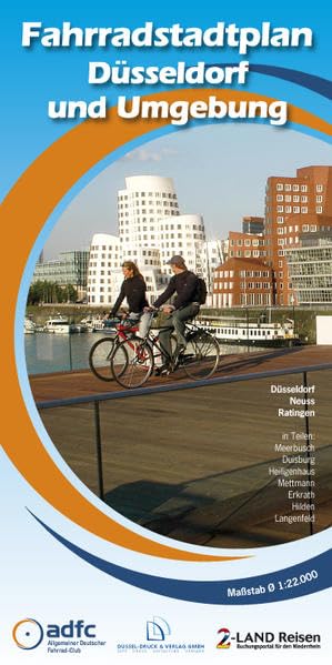Fahrradstadtplan Düsseldorf und Umgebung Leisure, Home & Garden