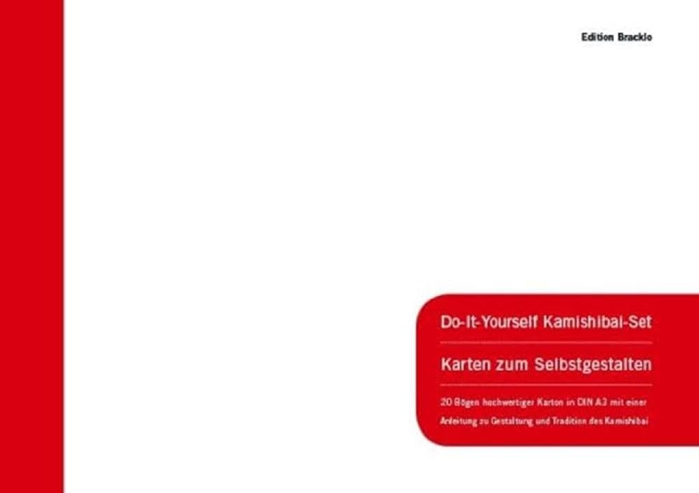 Kamishibai-Set zum Selbstgestalten / Do-it-Yourself Kamishibai Set - DIN A3 Blankokarten: 20 Blankokarten DIN A3 mit abgerundeten Ecken in stabiler ... höchster Qualität und mit abgerundeten Ecken book