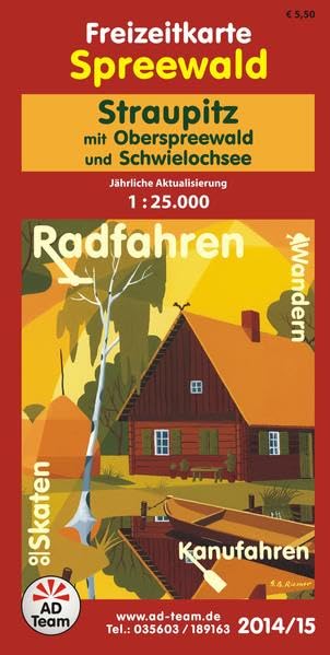 Freizeitkarte Spreewald Straupitz (Ausgabe 2014/15): mit Oberspreewald und Schwielochsee 1:25000 Leisure, Home & Garden