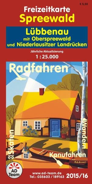 Freizeitkarte Spreewald Lübbenau (Ausgabe 2015/16): mit Oberspreewald und Niederlausitzer Landrücken book