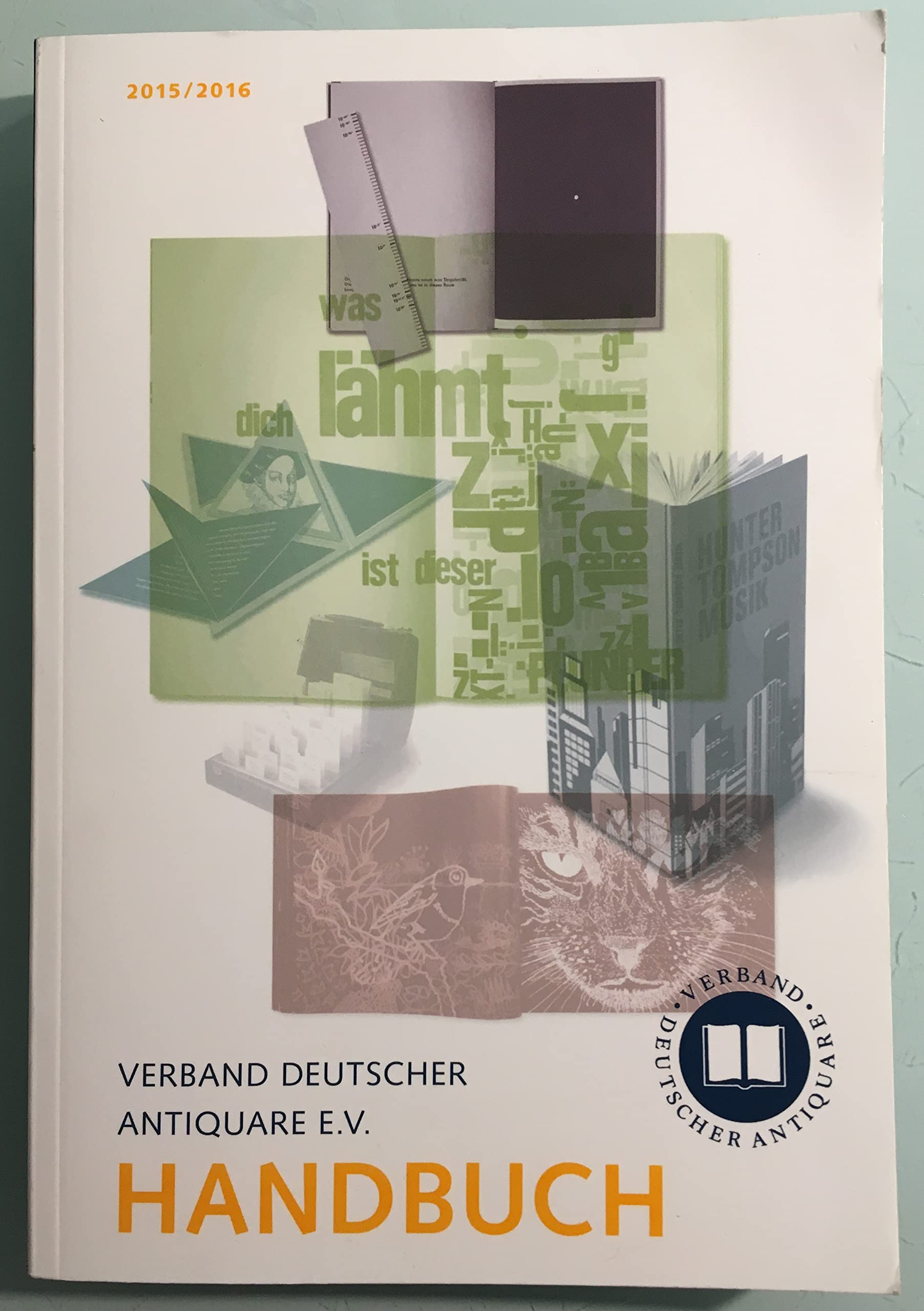 Verband deutscher Antiquare e.V. Handbuch 2015/2016 Professional & Reference Books