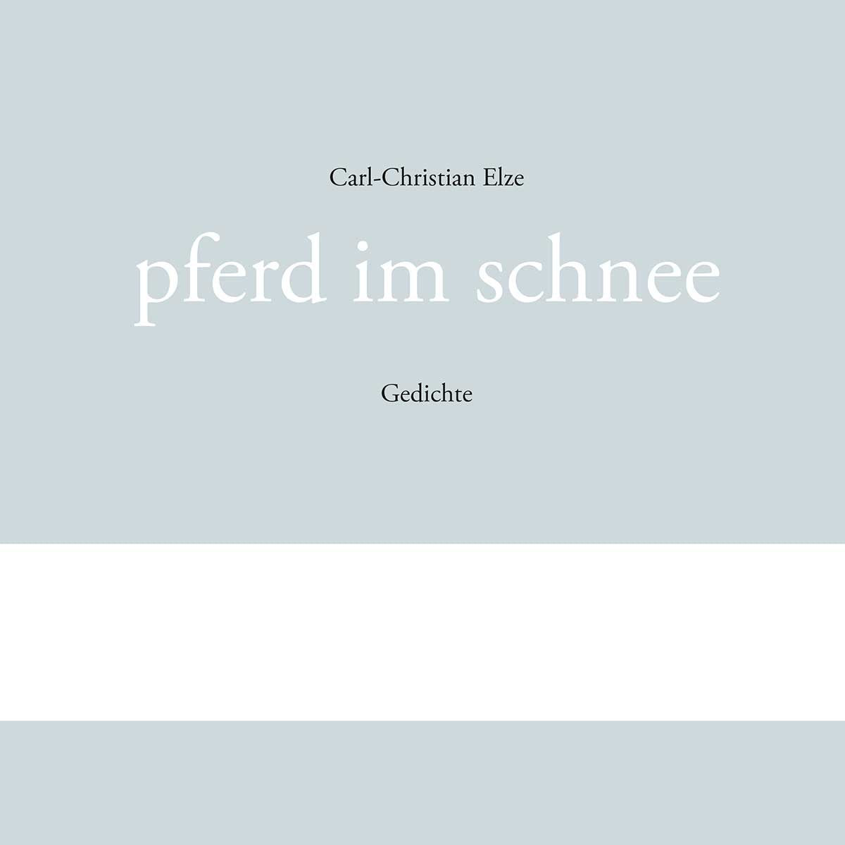 Pferd im Schnee: Gedichte Poetry
