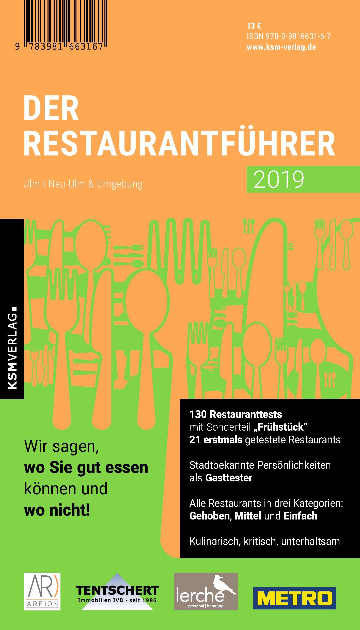 Der Restaurantführer 2019 Ulm/Neu-Ulm und Umgebung Books