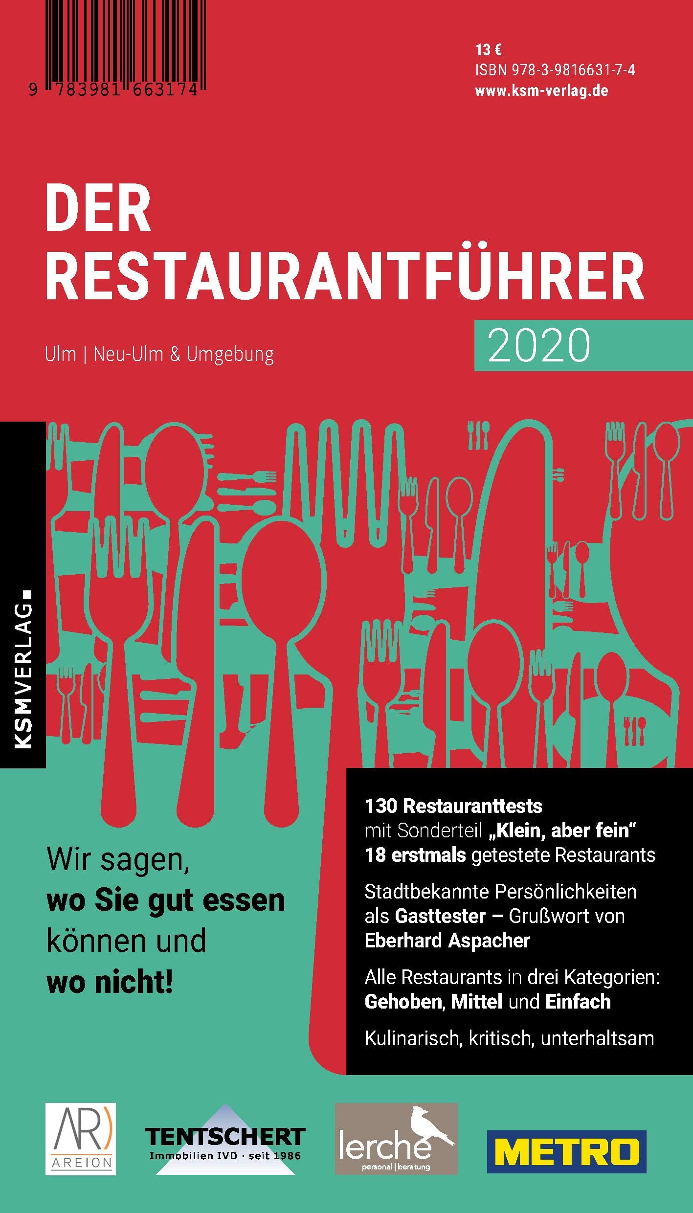 Der Restaurantführer Ulm Neu-Ulm und Umgebung 2020 Books