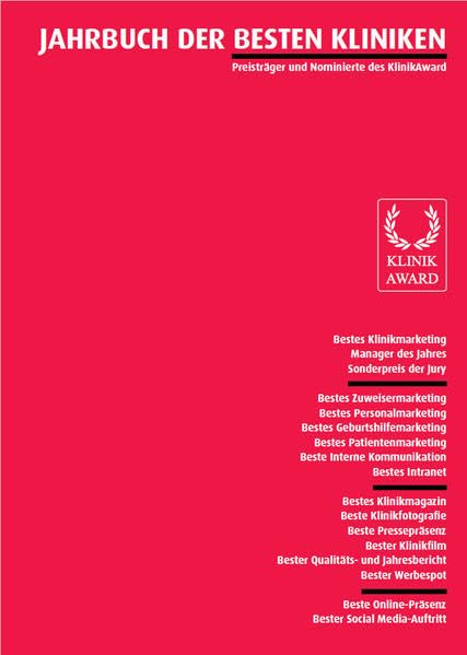 Jahrbuch der besten Kliniken: Preisträger und Nominierte des KlinikAward 2015 Law