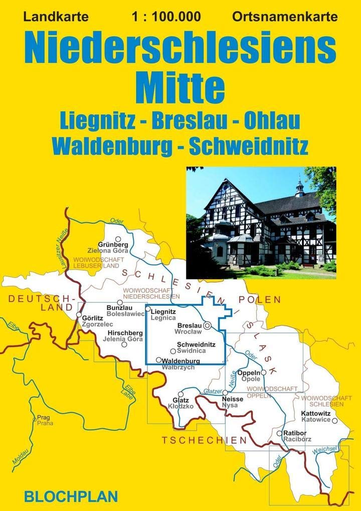Landkarte Niederschlesiens Mitte: Liegnitz - Breslau - Ohlau - Waldenburg - Schweidnitz; im Maßstab 1:100.000 (Schlesien-Landkarten) Leisure, Home & Garden