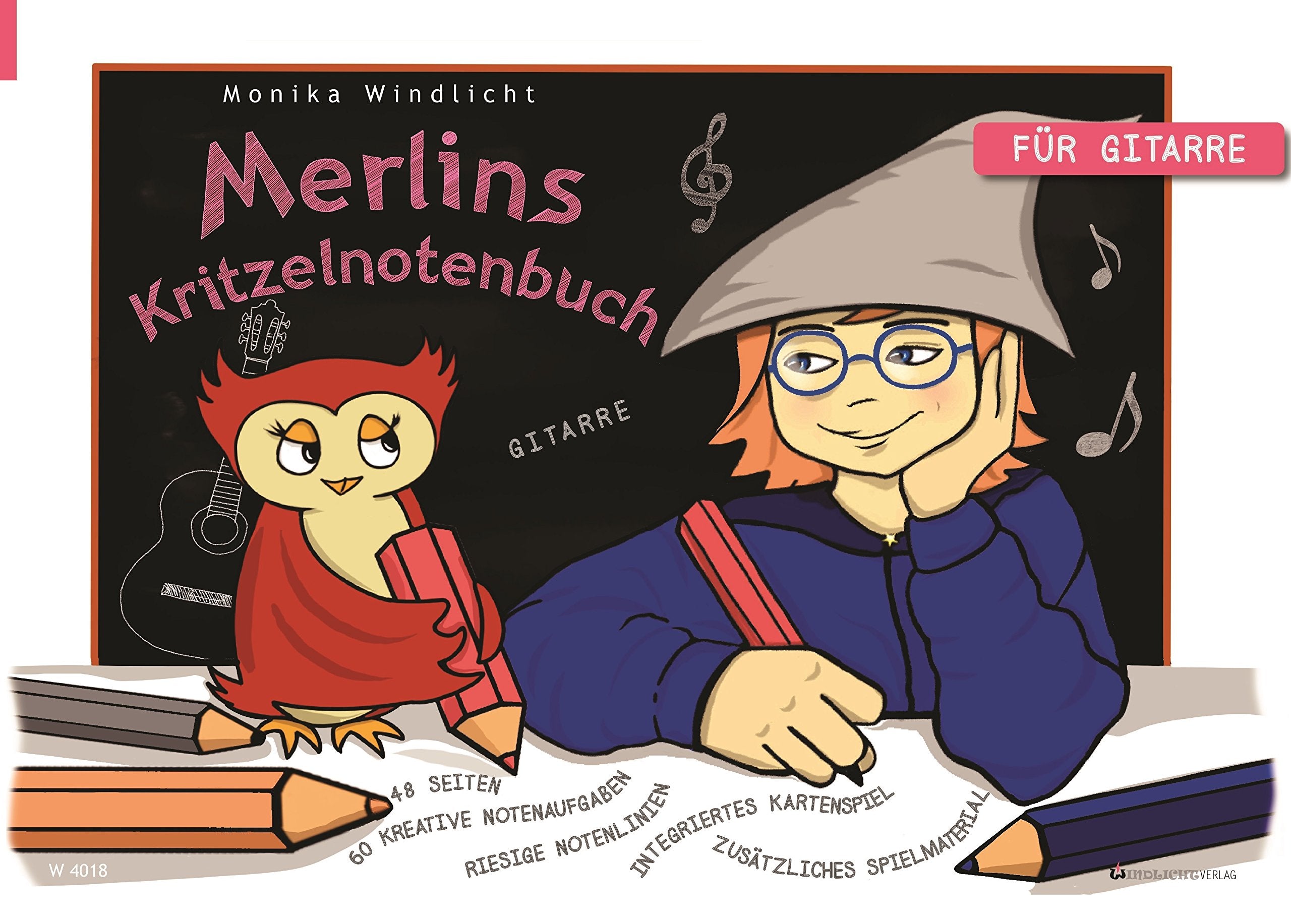 Merlins Kritzelnotenbuch: Noten schreiben - Noten lernen: für Gitarre Non-fiction