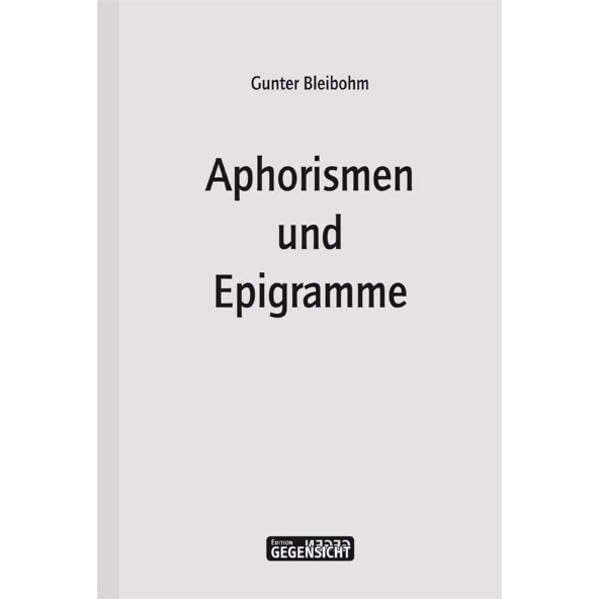 Aphorismen und Epigramme Contemporary literature