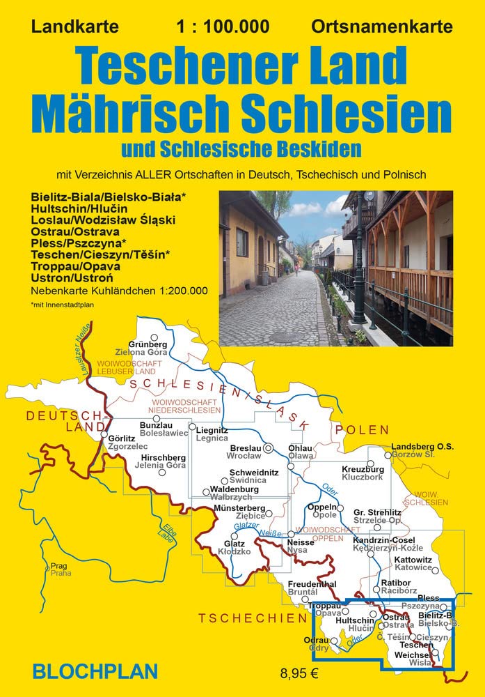 Landkarte Teschener Land/Mährisch Schlesien: und Schlesische Beskiden (Schlesien-Landkarten) Leisure, Home & Garden