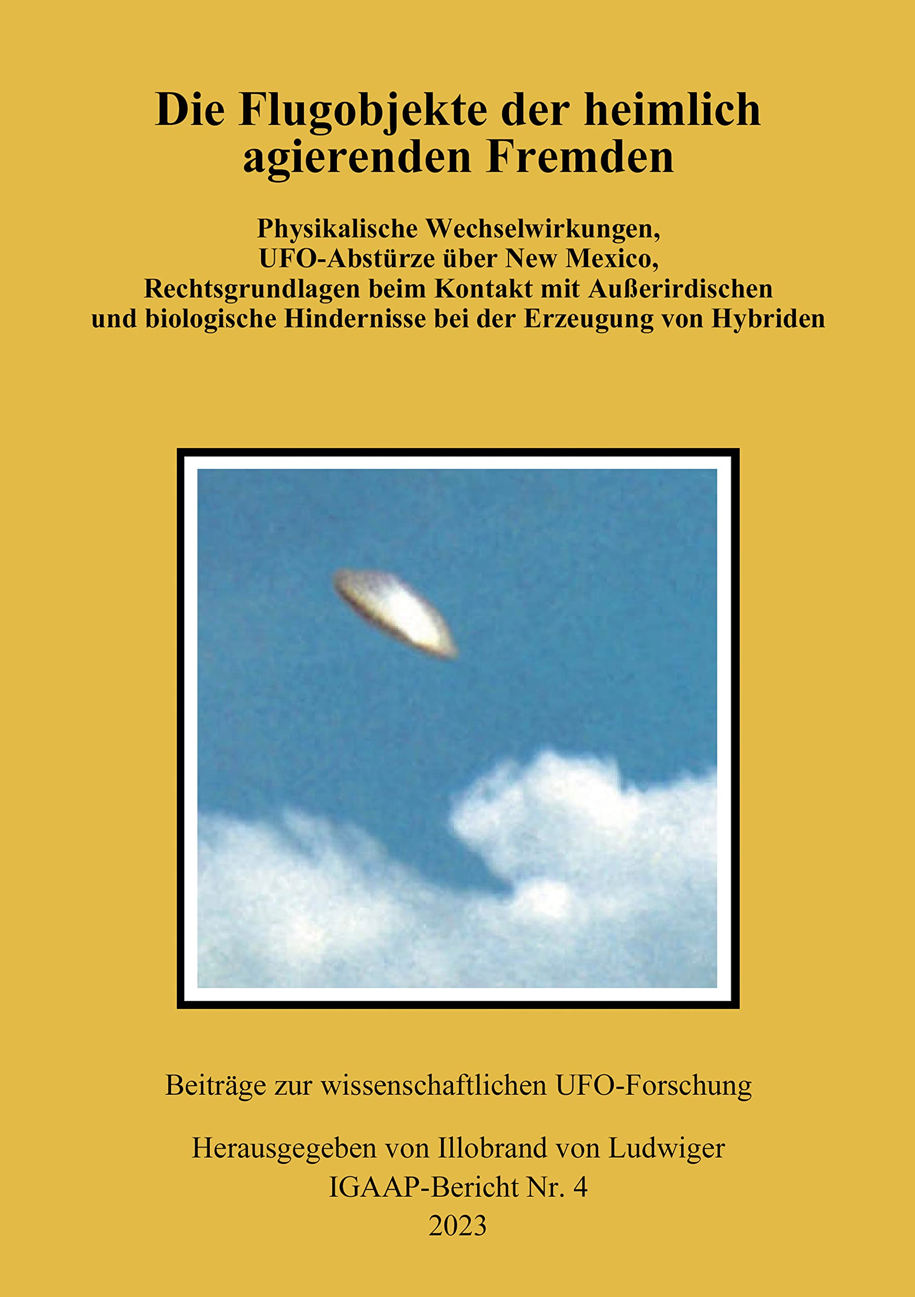 IGAAP-Bericht Nr. 4 - Die Flugobjekte der heimlich agierenden Fremden Business & Technology