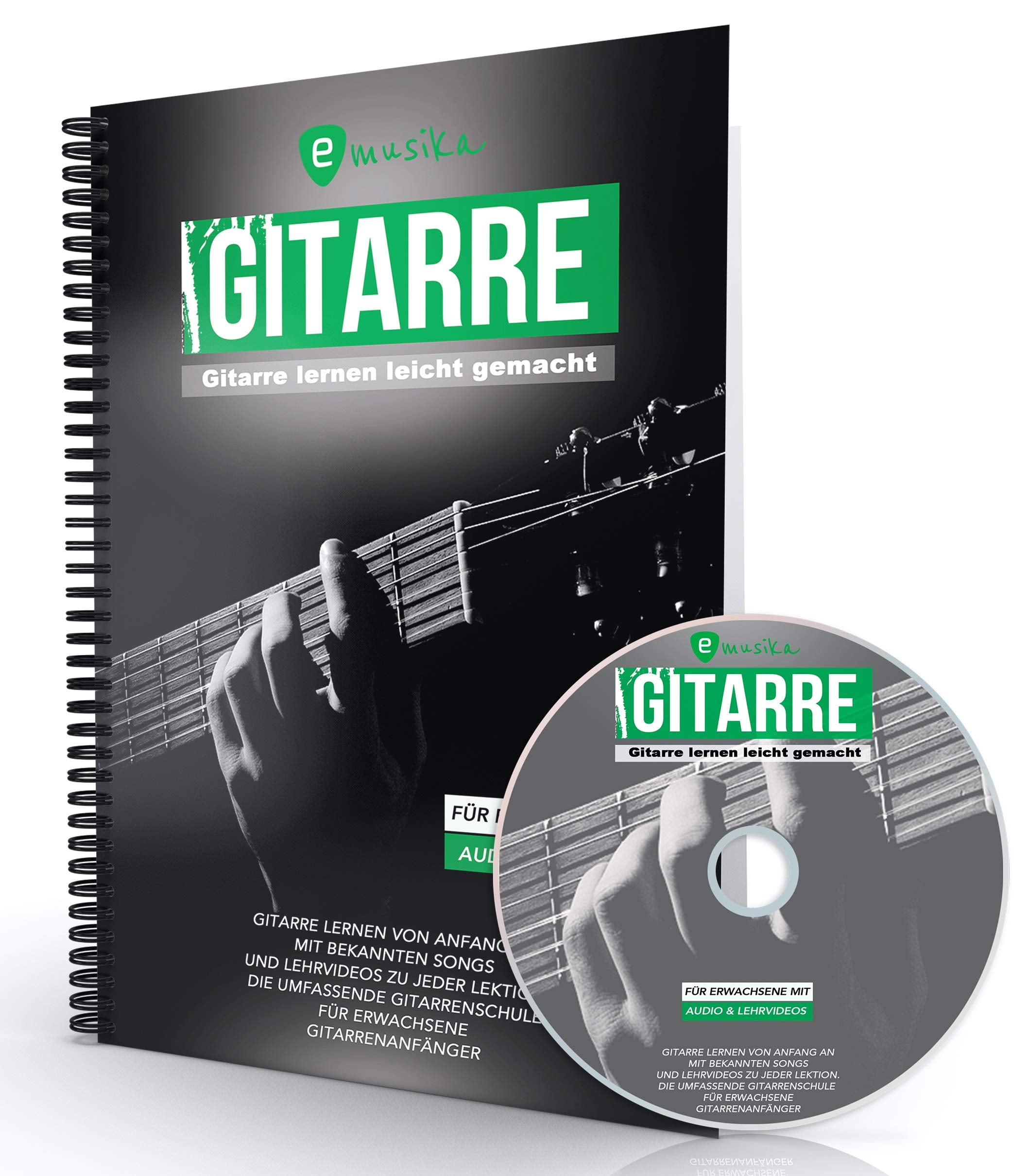 Gitarre lernen für Erwachsene, das neue Gitarrenbuch mit über 4 Stunden HD-Videos auf DVD oder über QR-Codes, vollständig in Farbe Sheet Music