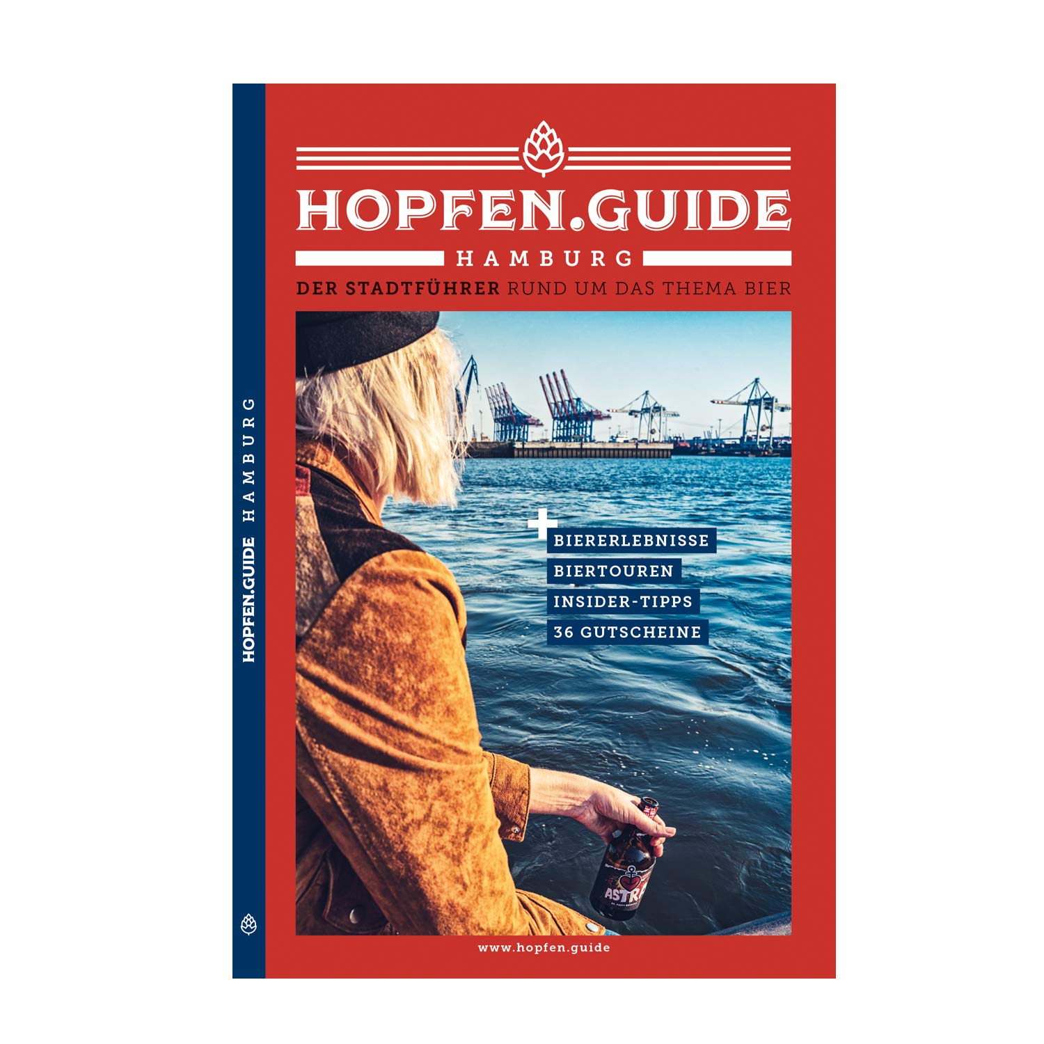 Buch "Hopfen.Guide Hamburg" mit 36 Gutscheinen im Wert von über 200€, 108 Seiten Sandra Heyne und Hopfen Guide Books