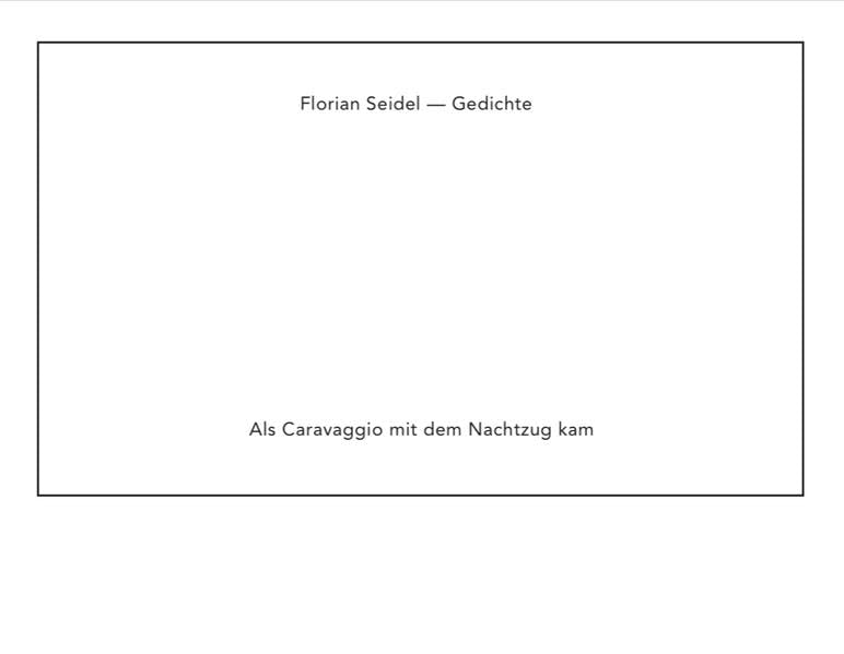 Als Caravaggio mit dem Nachtzug kam: Gedichte book