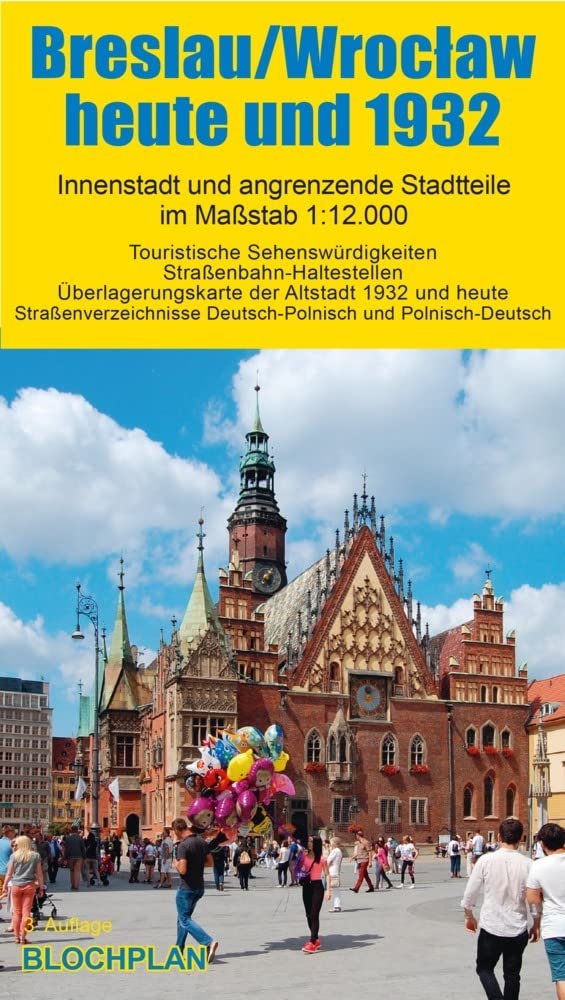 Stadtplan Breslau/Wroclaw heute und 1932 Leisure, Home & Garden
