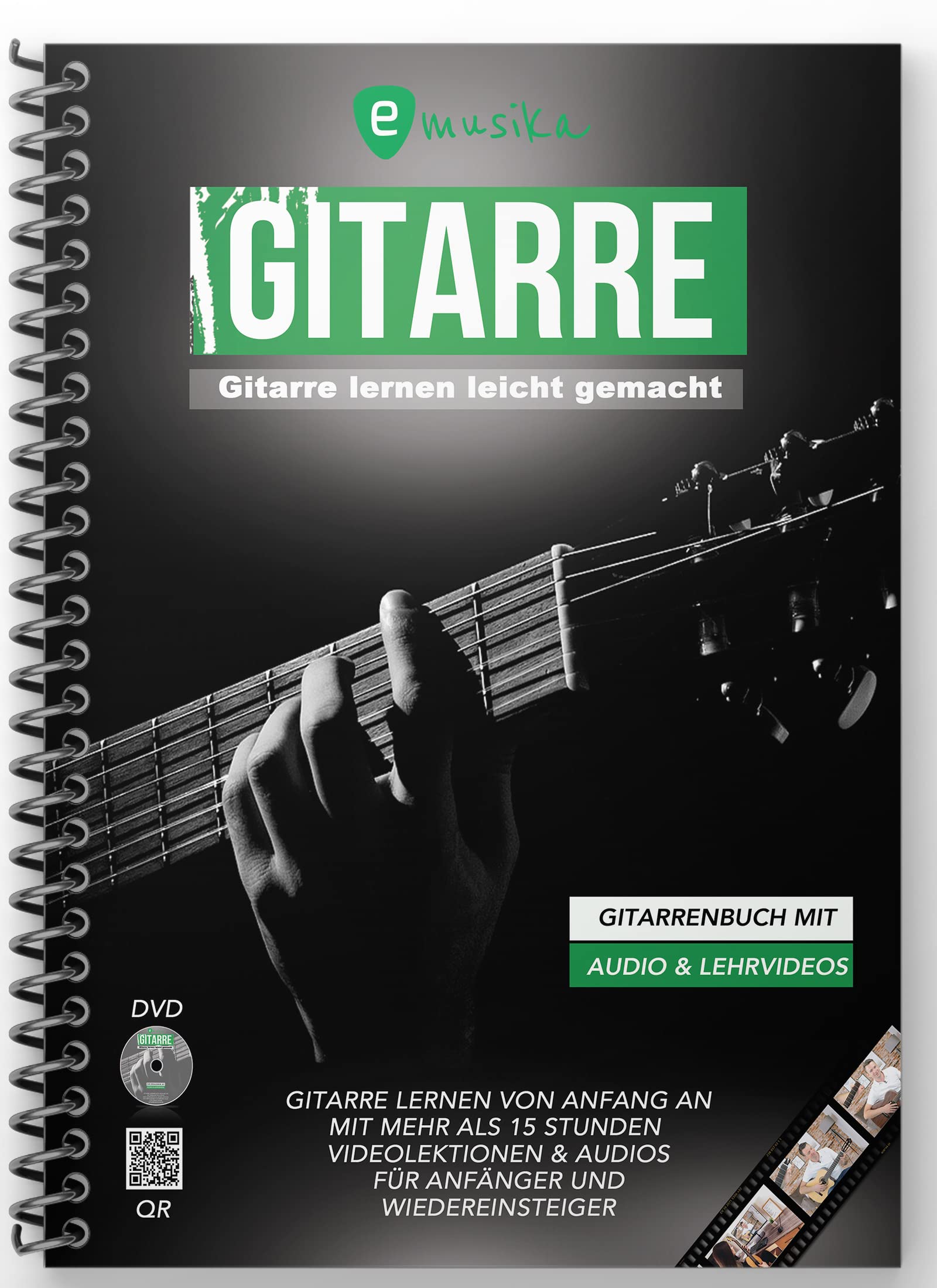 Gitarre lernen leicht gemacht mit Audio und Lehrvideos: Gitarre lernen von Anfang an mit bekannten Songs und Lehrvideos zu jeder Lektion Arts & Music