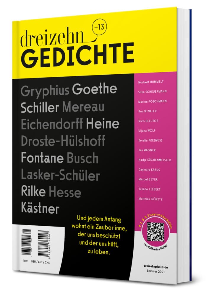 Product Image: dreizehn +13 Gedichte