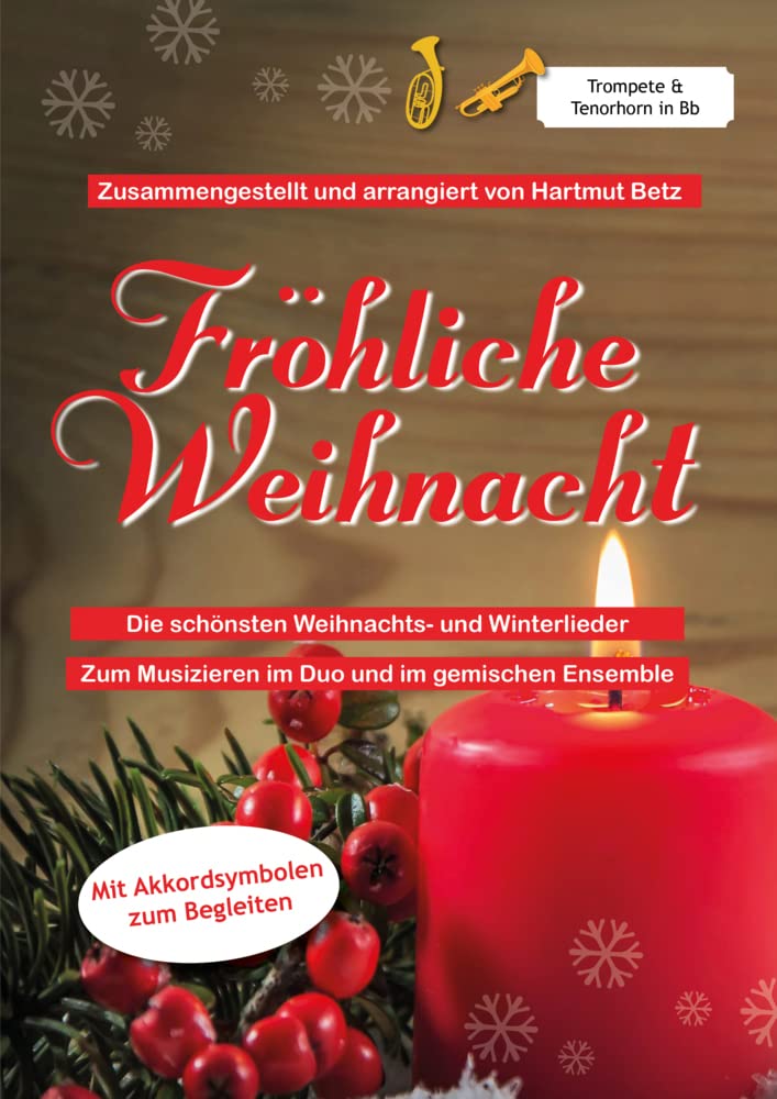 Fröhliche Weihnacht: Trompete & Tenorhorn in Bb Sheet Music
