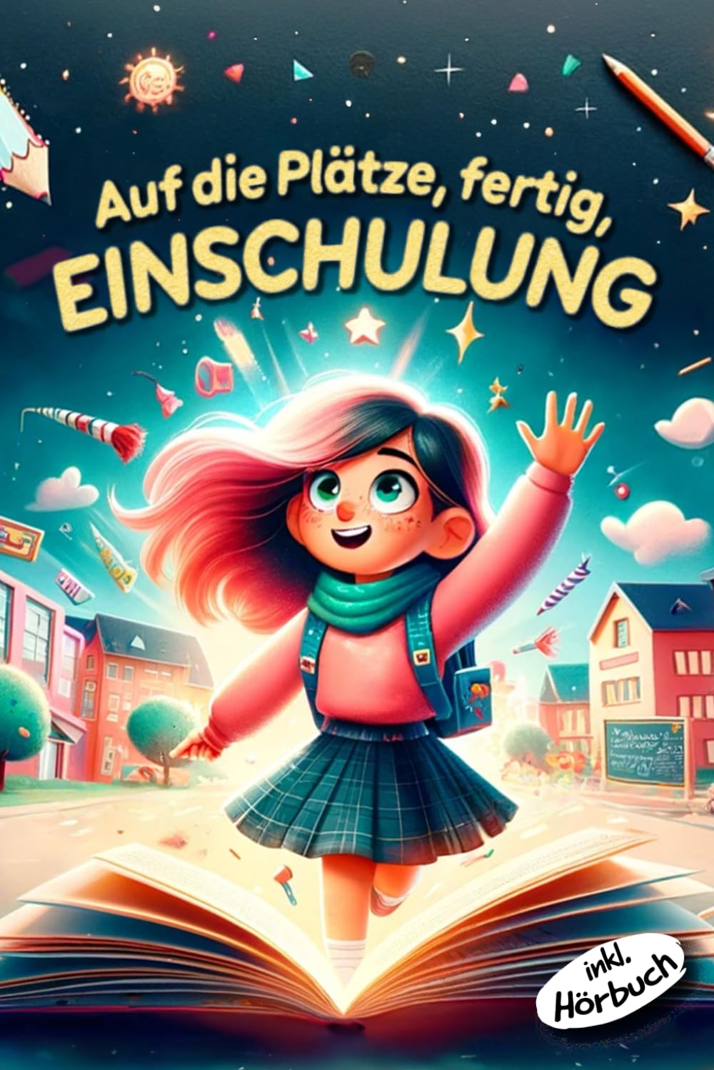 Auf die Plätze, fertig, Einschulung! Pädagogisch wertvolle Geschichten für Mädchen: Das besondere Buch zum Schulanfang - Geschenk für die Schultüte inkl. Hörbuch School books