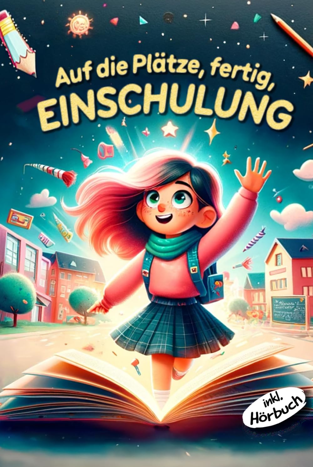 Auf die Plätze, fertig, Einschulung! Pädagogisch wertvolle Geschichten für Mädchen: Das besondere Buch zum Schulanfang - Geschenk für die Schultüte inkl. Hörbuch School books