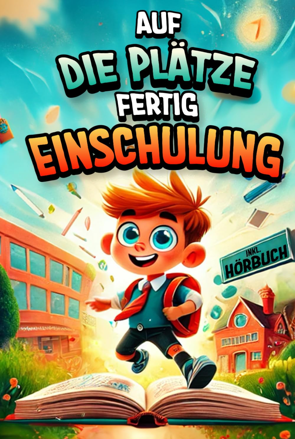 Auf die Plätze, fertig, Einschulung! Pädagogisch wertvolle Geschichten für Jungs: Das besondere Buch zum Schulanfang - Geschenk für die Schultüte inkl. Hörbuch book