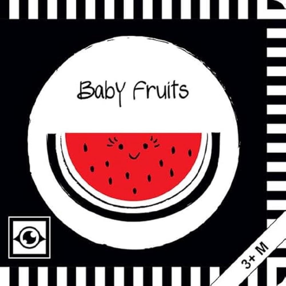 Baby Fruits: Kontrastbuch für Babys mit Öffnungen · kontrastreiche Bilder angepasst an Babyaugen · Schwarz Weiß Primärfarben Buch für Neugeborene · Mein erstes Bilderbuch · Montessori Buch Health, Nutrition & Fitness