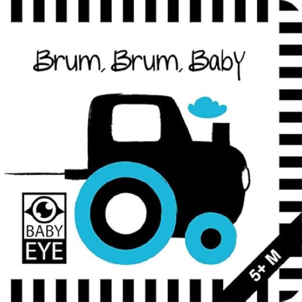 Brum, Brum, Baby: Kontrastreiches Faltbuch für Babys · Kontrastbuch angepasst an Babyaugen · Schwarz Weiß Primärfarben Buch für Neugeborene · Mein erstes Bilderbuch · Montessori Buch Film, Art & Culture