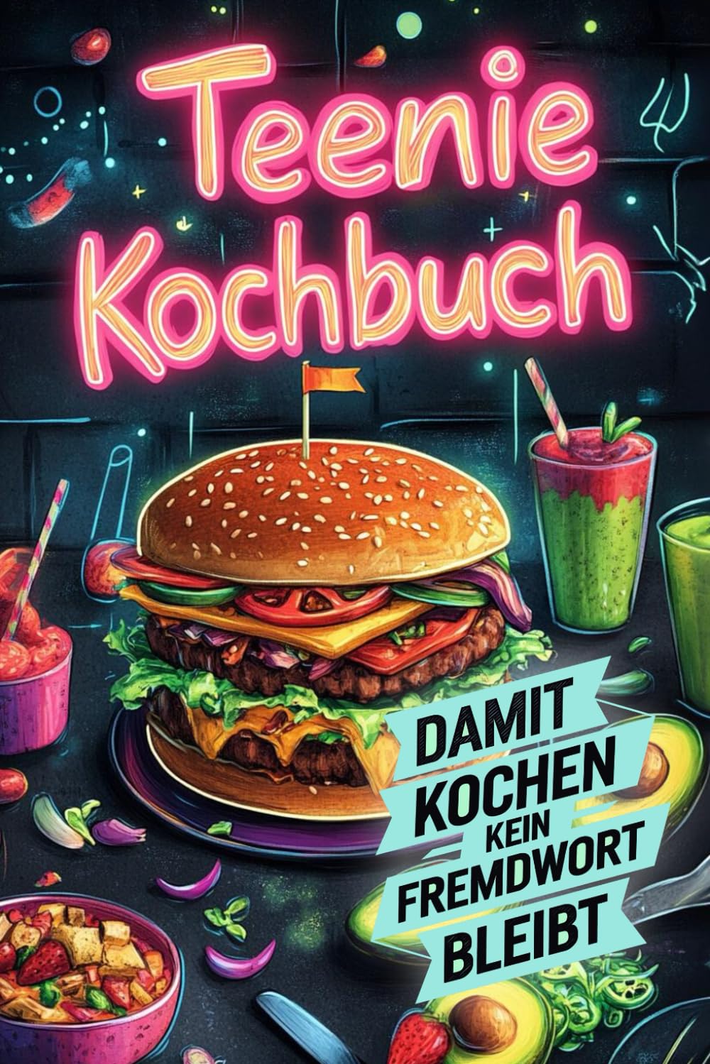 Teenie Kochbuch - Damit "kochen" kein Fremdwort bleibt - Über 100 spannende und leckere Rezepte Schritt für Schritt erklärt - Wecke den Spitzenkoch in dir book