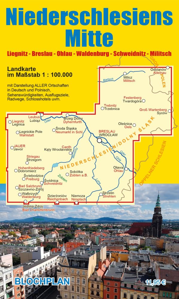 Landkarte Niederschlesiens Mitte Leisure, Home & Garden