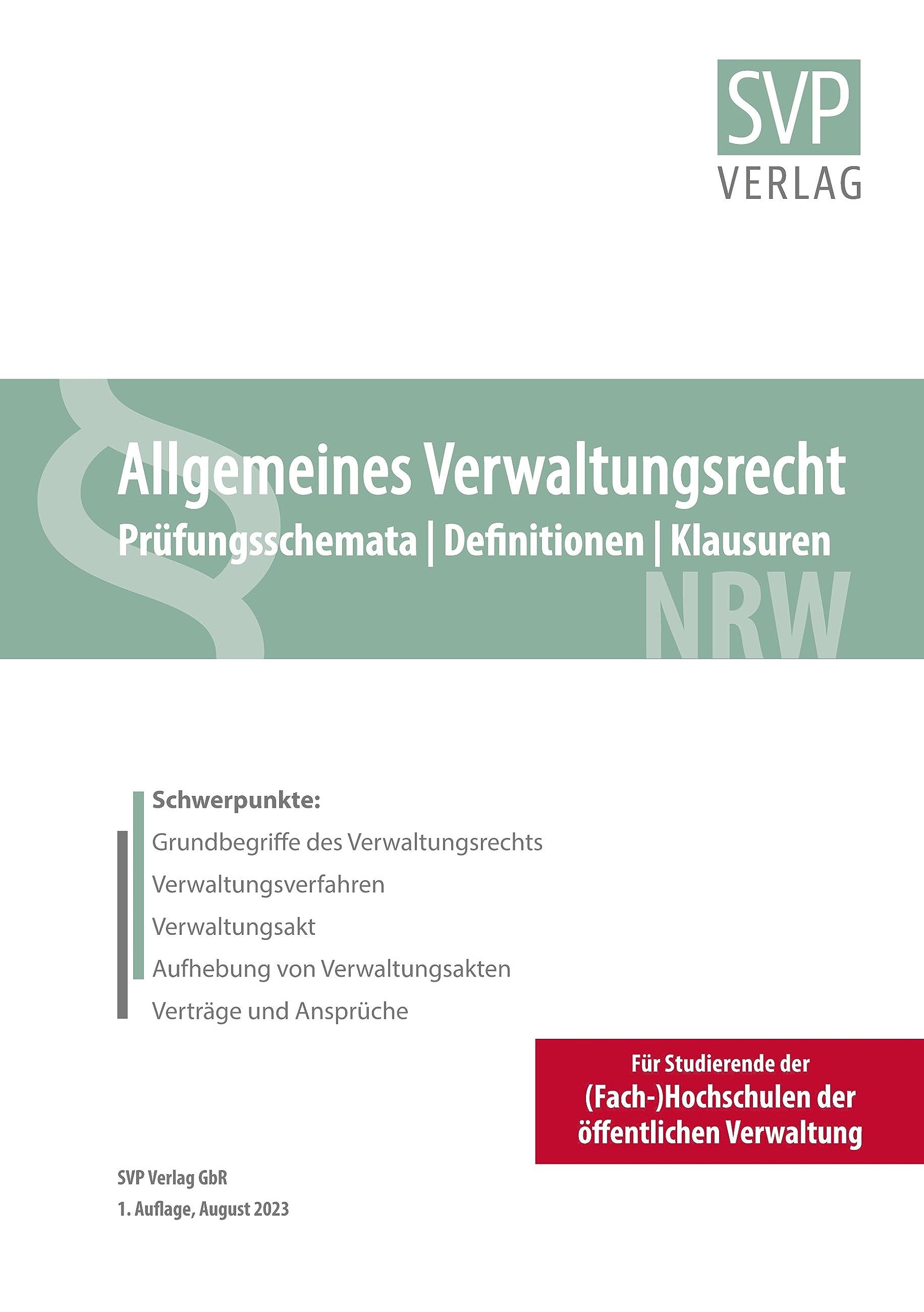 Allgemeines Verwaltungsrecht Law