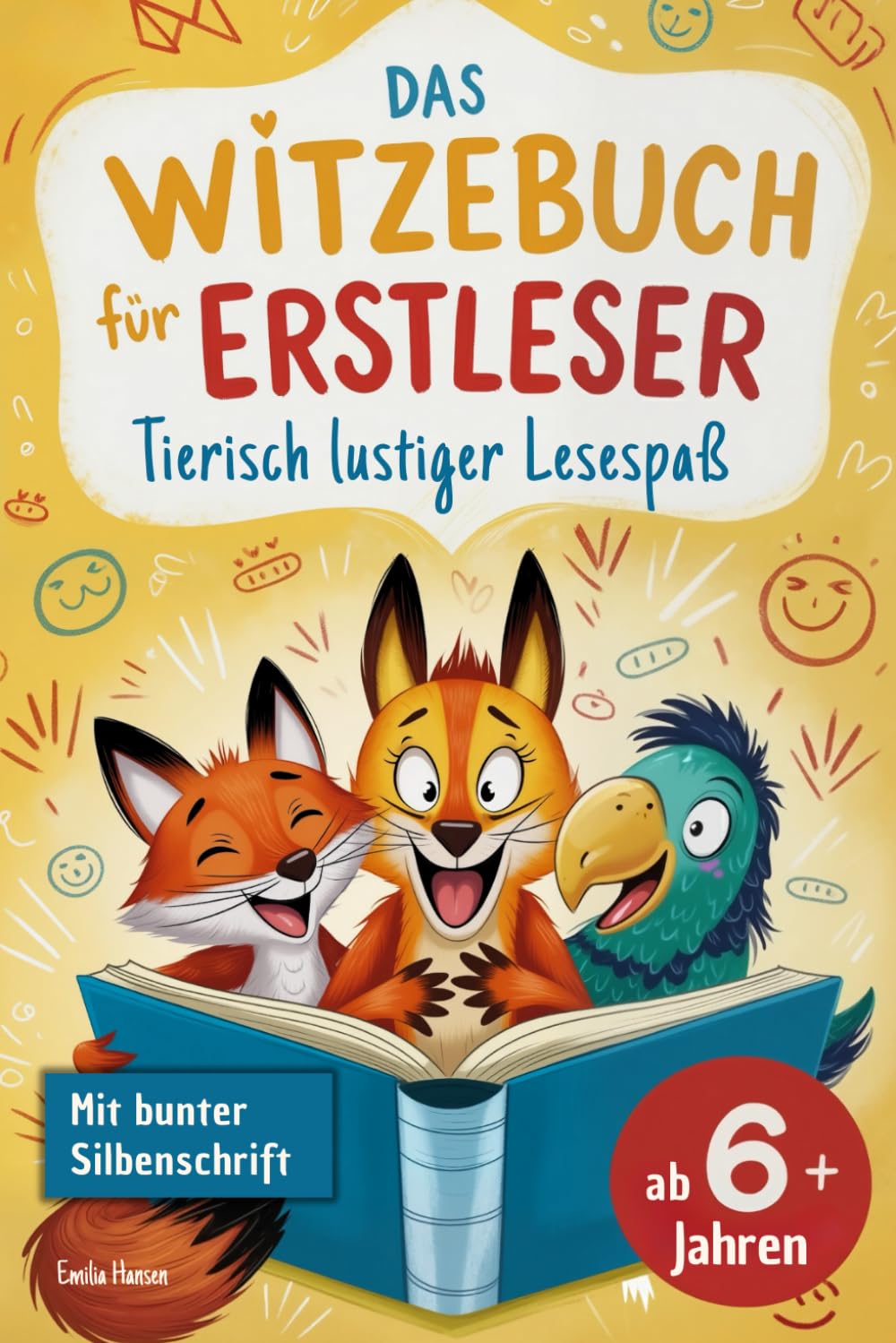 Das Witzebuch für Erstleser – Tierisch lustiger Lesespaß: Große Schrift, bunte Silbentrennung & coole Tierillustrationen zum Mitlachen und Mitmachen für Kinder ab 6 Jahren (1. Klasse) Tiptoi & Games
