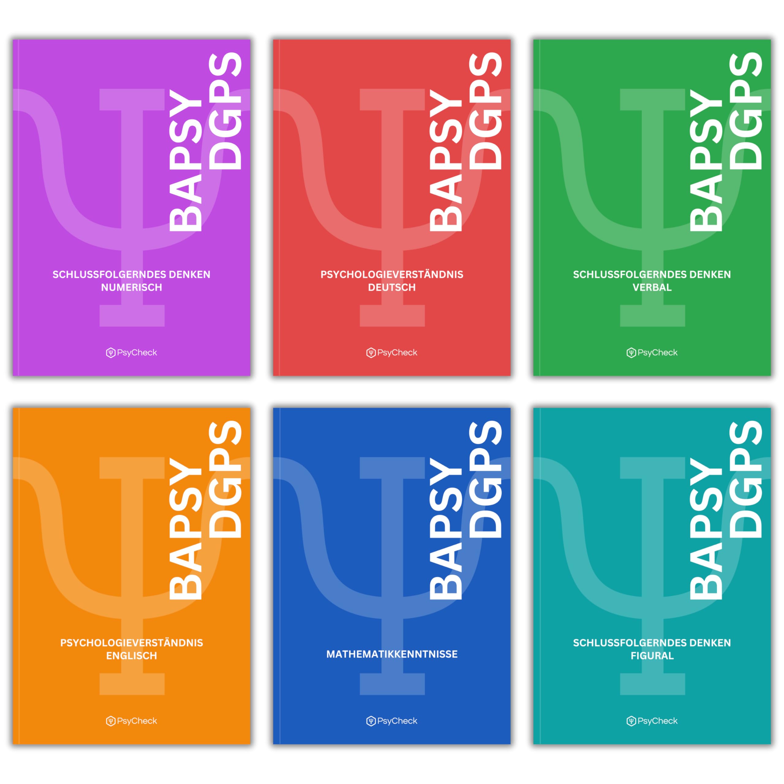 PsyCheck BaPsy-DGPs 2025 Kompendium - Übungsbücher mit über 1.500 Aufgaben, 54 Lektionen und Altfragen zu jedem Untertest Study Guides
