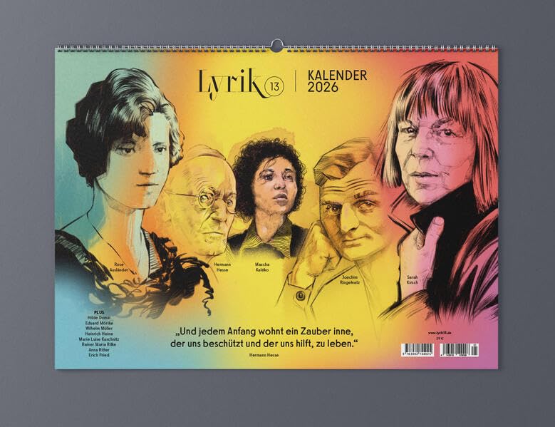 Lyrik13-Kalender: Eine lyrische Kalender-Reise durch 2026 (dreizehn +13 Gedichte) Poetry