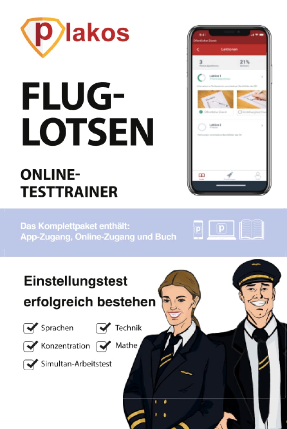 Fluglotsen EInstellungstest: Einstellungstest für Fluglotsen erfolgreich bestehen | geeignet für Pilotinnen und Piloten, Fluglotsinnen und Fluglotsen ... | Fachwissen und Tests inkl. Lösungen Business, Finance & Career