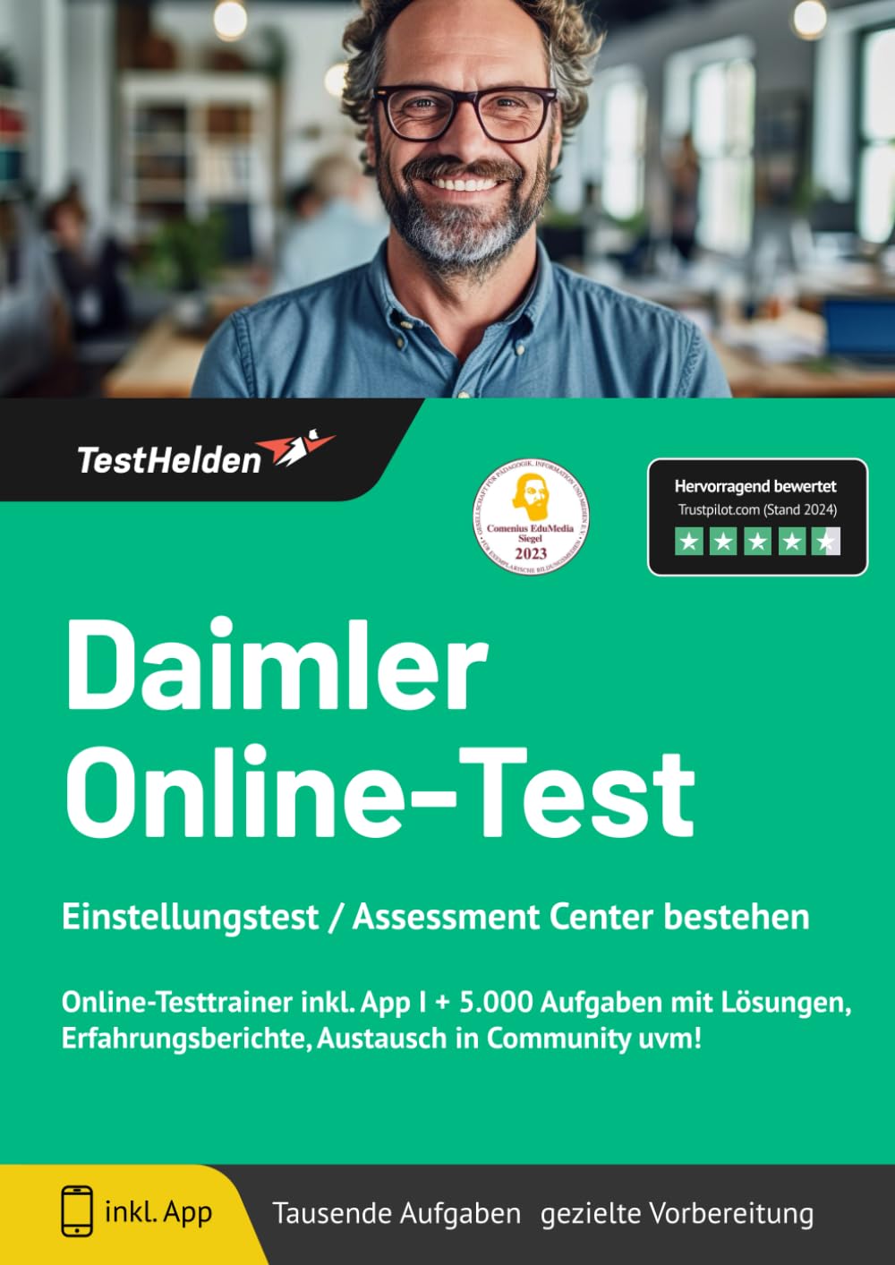 Daimler Online-Test Einstellungstest / Assessment Center bestehen - Online-Testtrainer inkl. App I + 5.000 Aufgaben mit Lösungen, Erfahrungsberichte, Austausch in Community uvm! Business, Finance & Career