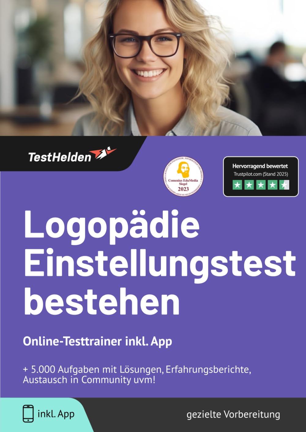 Logopädie Einstellungstest bestehen: Online-Testtrainer inkl. App I + 5.000 Aufgaben mit Lösungen, Erfahrungsberichte, Austausch in Community uvm! Learning & Reference