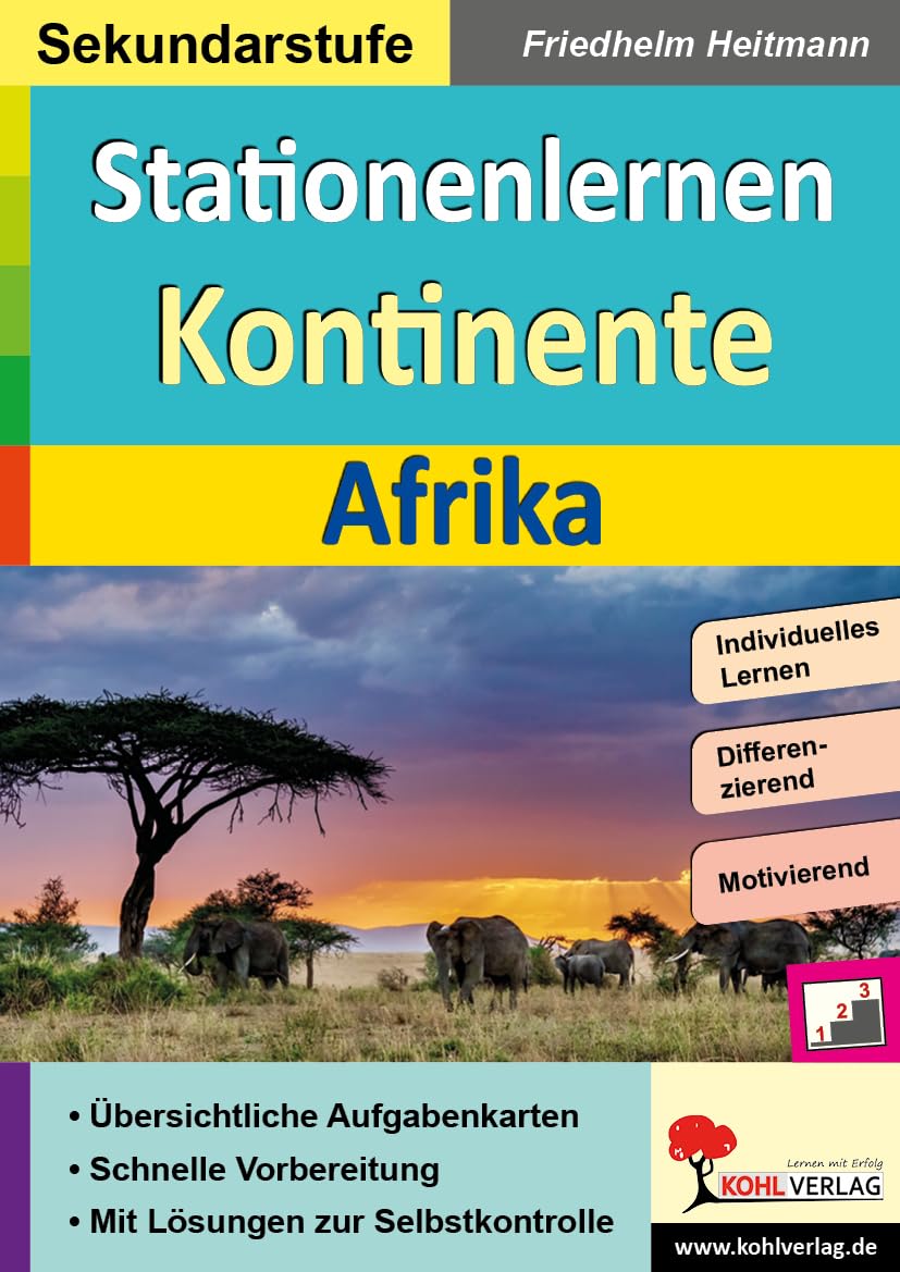 Stationenlernen Kontinente / Afrika Learning & Reference