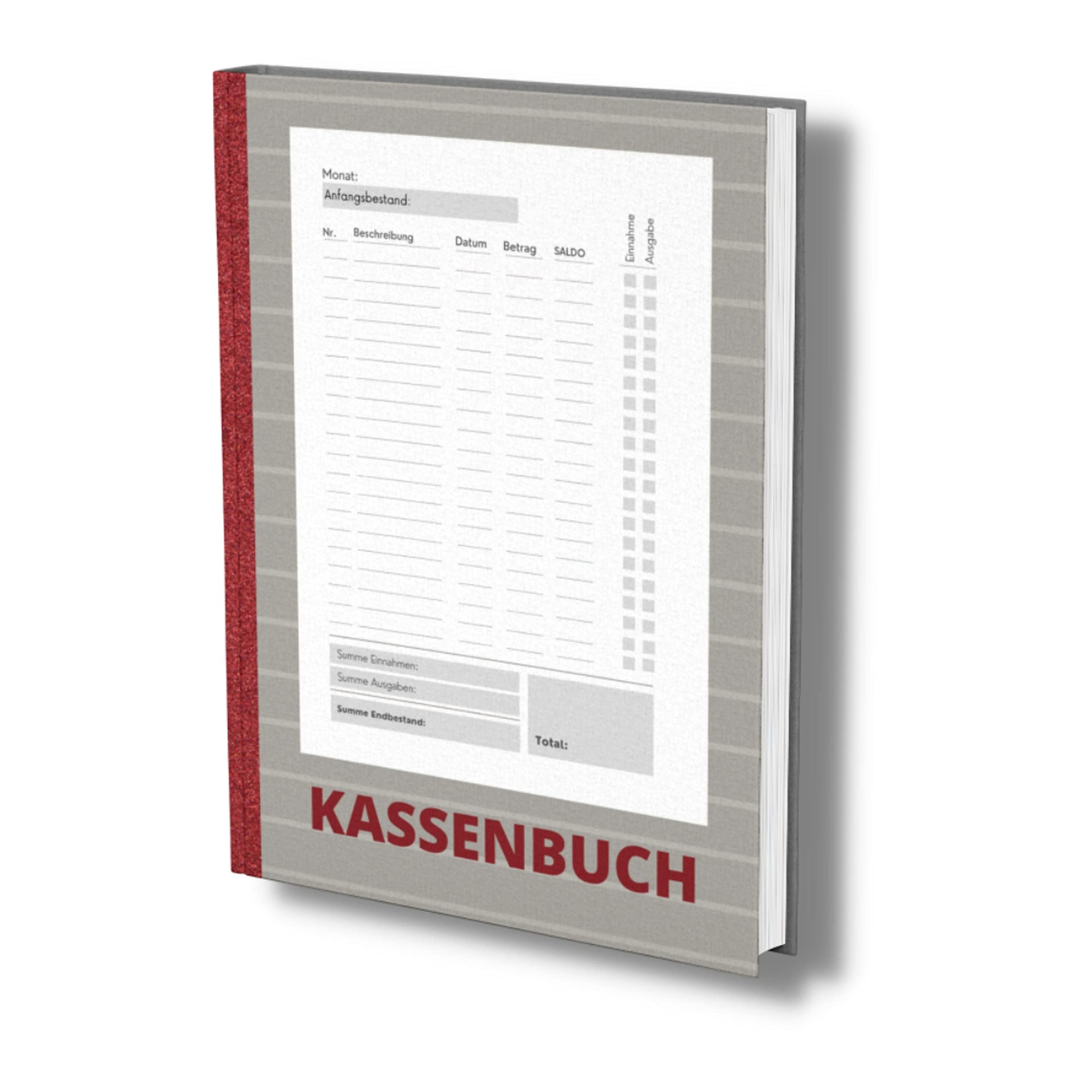 Kassenbuch: A5 Grau- Einfaches Einnahmen und Ausgaben Buch für Selbständige, Vereine und Privat als Haushaltsbuch geeignet. Ohne Mwst über 2000 Einträge. (Kassenbuch Kleinunternehmer, Band 6) Hobbies & Crafts