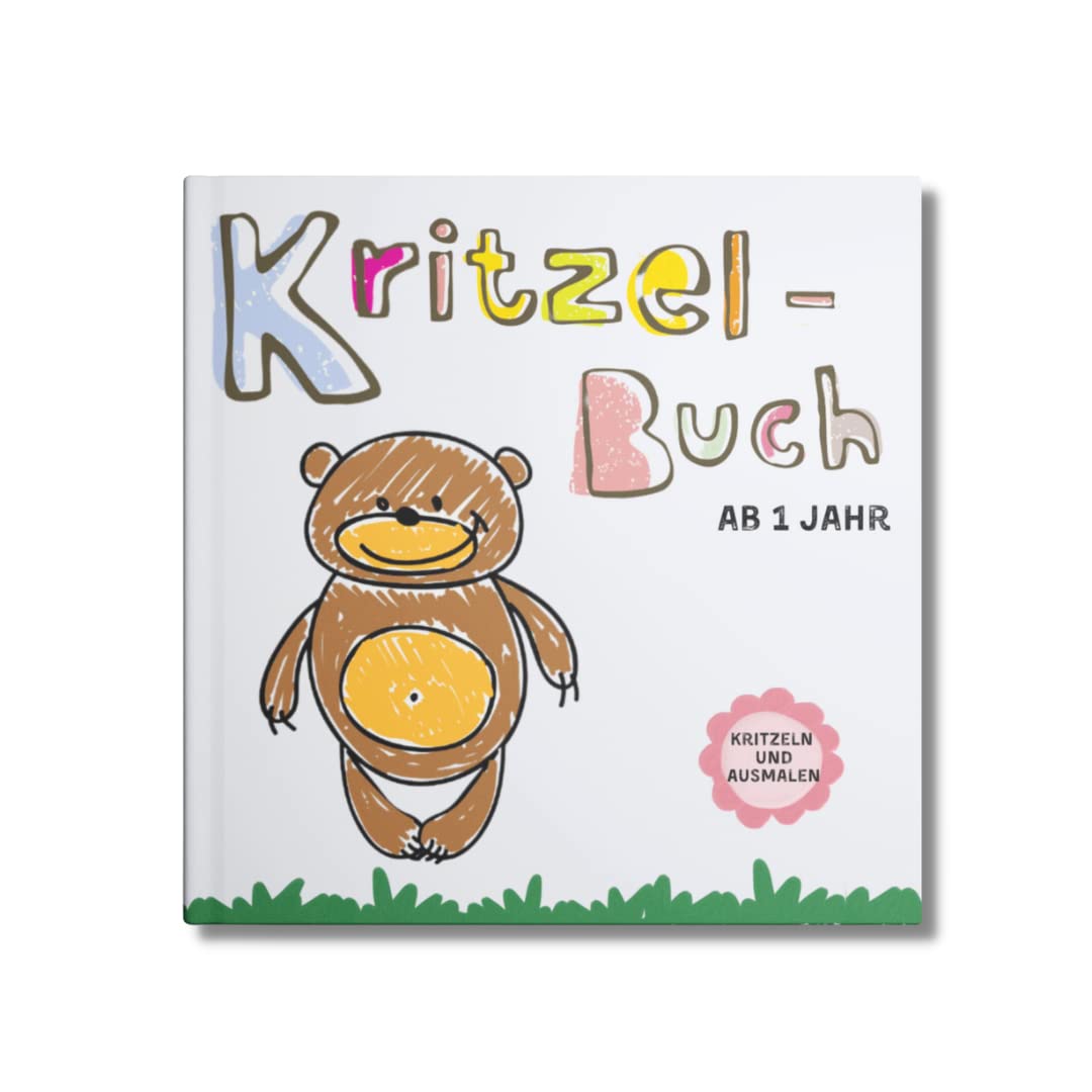 Kritzelbuch ab 1 Jahr XXL: Super niedliche & kindgerechte Motive zum Kritzeln und Ausmalen- Mein erstes Ausmalbuch- Egal ob 1 Jahr, 2 Jahre oder 3 Jahre. Hobbies & Crafts