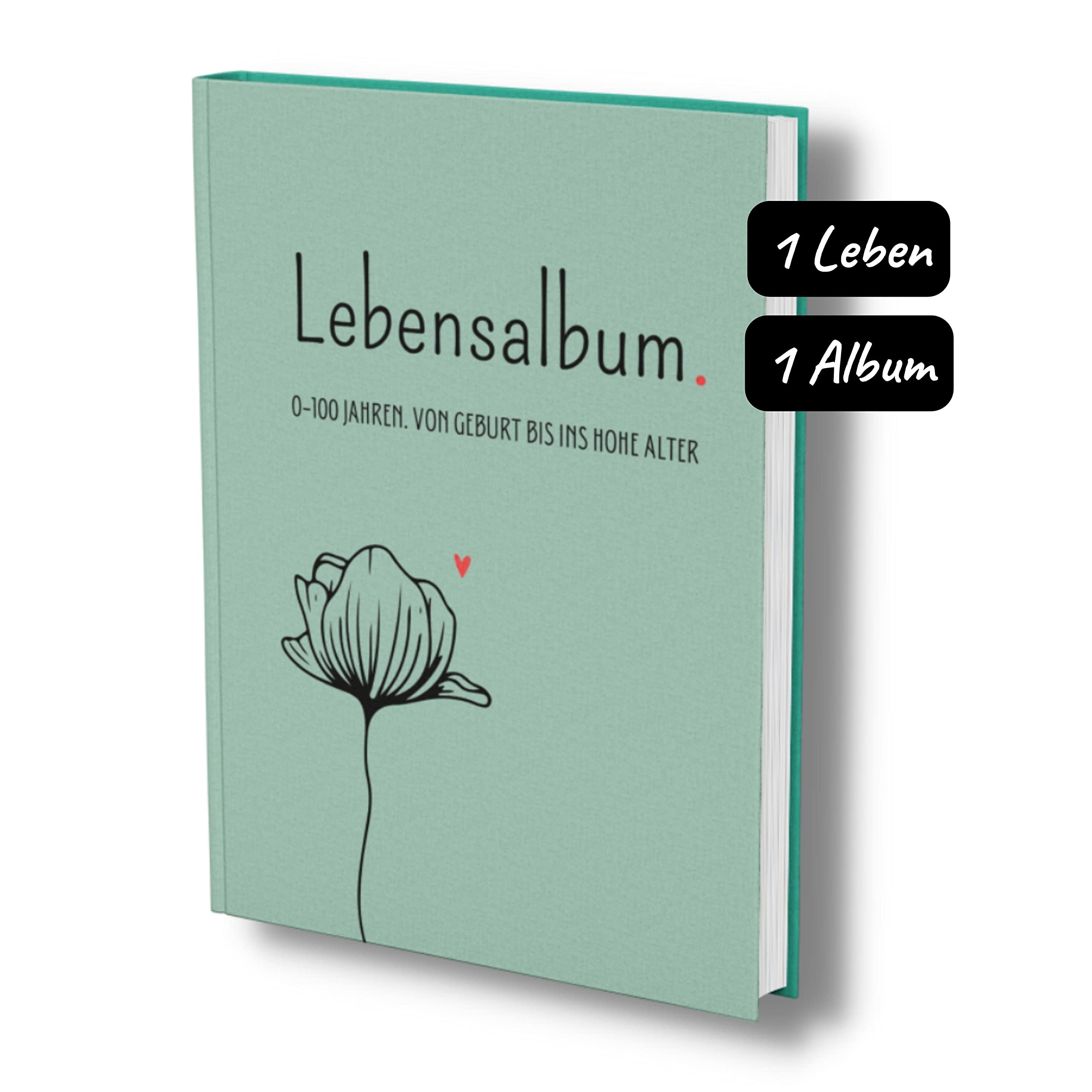 Lebensalbum. 0-100 Jahre. Von Geburt bis ins hohe Alter.: Ein ganzes Leben- Ein Erinnerungsalbum. Green Edition. Parents & Children