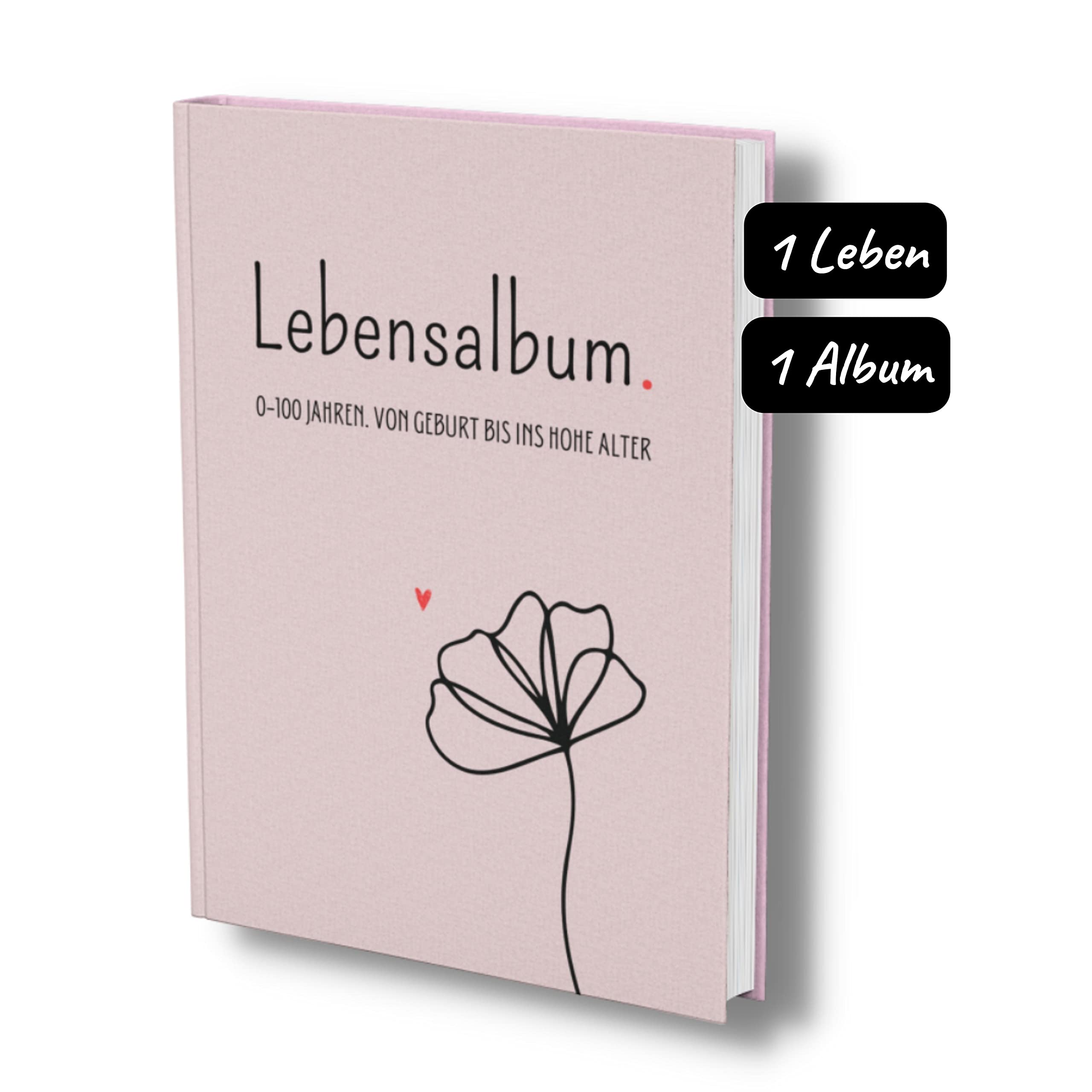 Lebensalbum. 0-100 Jahre. Von Geburt bis ins hohe Alter.: Ein ganzes Leben- Ein Erinnerungsalbum. Pink Edition. Parents & Children