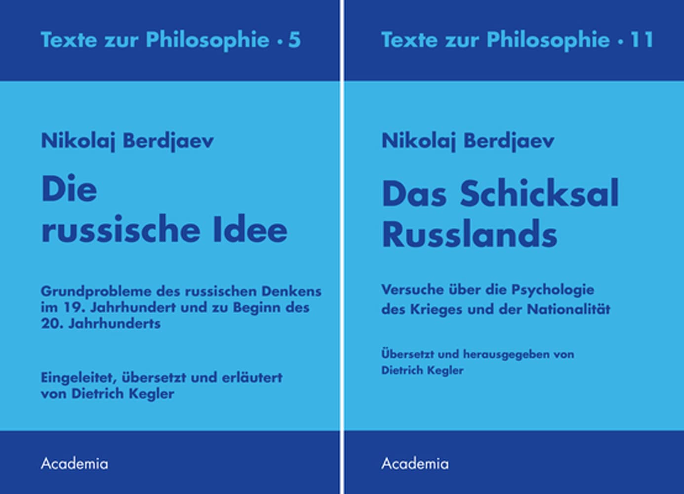 Paket Academia Philosophie: Das Schicksal Russlands + Die russische Idee Philosophy